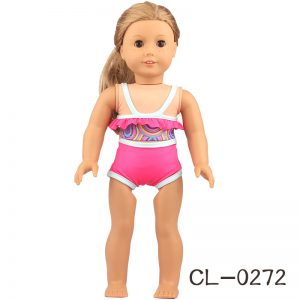 18 inch doll clothes 18-inch doll pink vacation swimsuit: Summer Fun CL-0272插图3