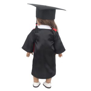 18 inch doll clothes here is a graduation season outfit suitable for 18-inch dolls, including a beautiful graduation gown and cap, allowing your doll to shine at the graduation ceremony. This outfit is exquisitely designed and finely crafted, suitable for various 18-inch dolls to wear. Let your doll also feel the joy and honor of graduation! CL-0276插图4