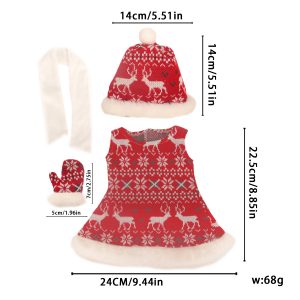 18 inch doll clothes doll Christmas fashion trends, make your little princess the most beautiful Christmas baby! CL-0286插图3