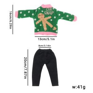 18 inch doll clothes cute doll pattern knitted sweater, stylish and versatile style. CL-0288插图3