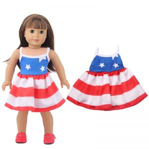 18 inch doll clothes Stars and Stripes: American Flag Skirt CL-0304插图