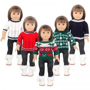 18 inch doll clothes Merry Christmas Joy Festive Atmosphere Doll Knitted Christmas Pattern CL-0331插图1