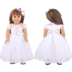 18 inch doll clothes dreamy wedding dress: Make your doll the most beautiful bride. CL-310插图