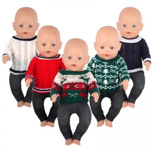 18 inch doll clothes Merry Christmas Joy Festive Atmosphere Doll Knitted Christmas Pattern CL-0331插图