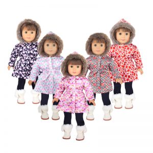 18 inch doll clothes Warmth in Winter Guardian of Warmth Doll-Style Cotton Padded Jacket Essential for Winter CL-0333插图1