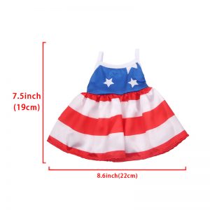 18 inch doll clothes Stars and Stripes: American Flag Skirt CL-0304插图1