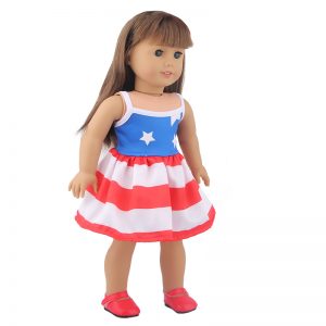 18 inch doll clothes Stars and Stripes: American Flag Skirt CL-0304插图3