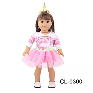 18 inch doll clothes Unicorn magic headband dress, make your doll the most shining elf! CL-0300插图2