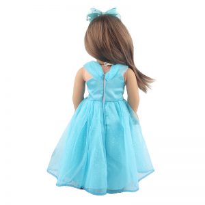 18 inch doll clothes Emerald Fantasy: Exclusively Tailored Fresh Green Wedding Gown for 18-Inch Dolls  CL-0313插图4