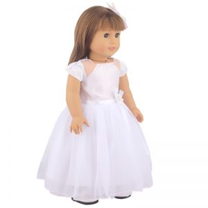 18 inch doll clothes dreamy wedding dress: Make your doll the most beautiful bride. CL-310插图2