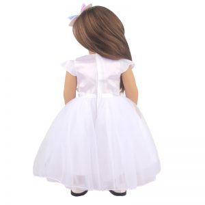 18 inch doll clothes dreamy wedding dress: Make your doll the most beautiful bride. CL-310插图3