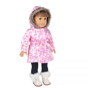 18 inch doll clothes Warmth in Winter Guardian of Warmth Doll-Style Cotton Padded Jacket Essential for Winter CL-0333插图3