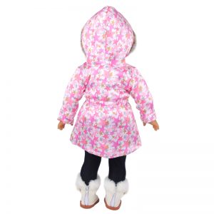 18 inch doll clothes Warmth in Winter Guardian of Warmth Doll-Style Cotton Padded Jacket Essential for Winter CL-0333插图4