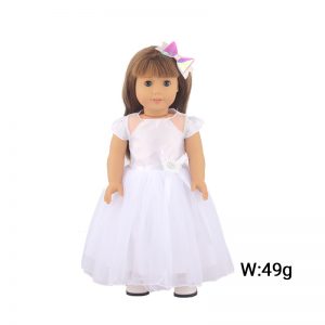 18 inch doll clothes dreamy wedding dress: Make your doll the most beautiful bride. CL-310插图1