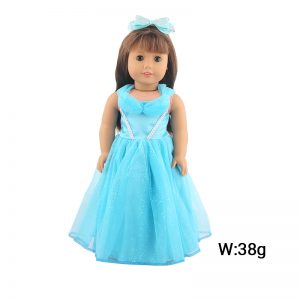 18 inch doll clothes Emerald Fantasy: Exclusively Tailored Fresh Green Wedding Gown for 18-Inch Dolls  CL-0313插图2
