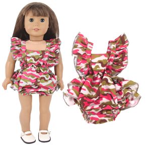 18 inch doll clothes Wild Charm: Camouflage Dress, Show Your Adventurous Spirit CL-0349插图