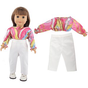 18 inch doll clothes Playful Little Elf: Short Doll Top, Full of Vitality Fashionable Summer CL-0352插图