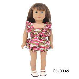 18 inch doll clothes Wild Charm: Camouflage Dress, Show Your Adventurous Spirit CL-0349插图2