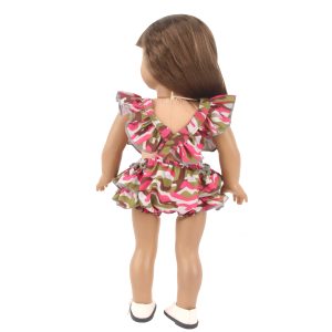 18 inch doll clothes Wild Charm: Camouflage Dress, Show Your Adventurous Spirit CL-0349插图4