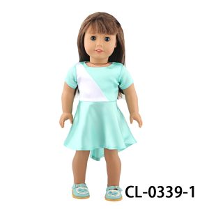 18 inch doll clothes minimalist solid color dress, exuding elegance CL-0339插图2