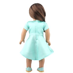 18 inch doll clothes minimalist solid color dress, exuding elegance CL-0339插图4