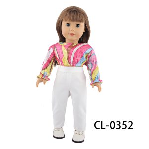 18 inch doll clothes Playful Little Elf: Short Doll Top, Full of Vitality Fashionable Summer CL-0352插图1